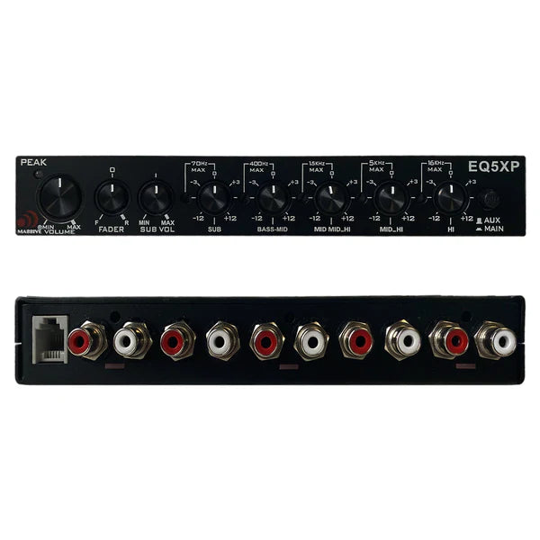 EQ5XP - 5 Band Car Audio Parametric Equalizer / Crossover Signal Processor