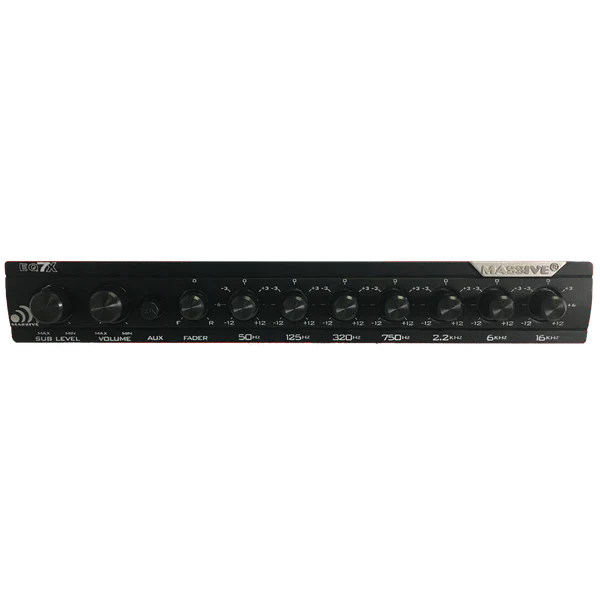 Massive audio EQ7X 7 Band Car Audio Graphic Equalizer