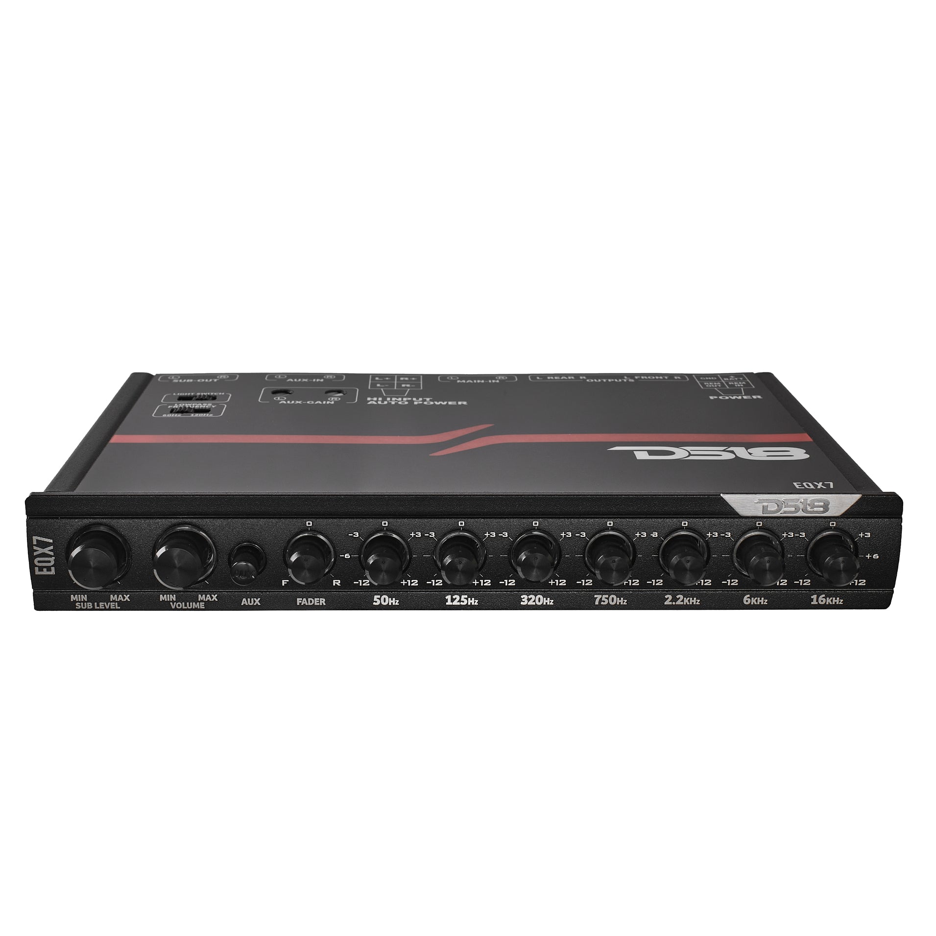 DS18 High Volt 7-Band Equalizer with High Level Input and Auto Turn On