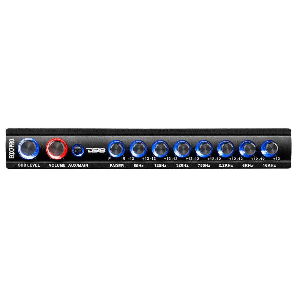 DS18 High Volt 7-Band Equalizer with High Level Input, Auto Turn On And High Volt LED Indicator