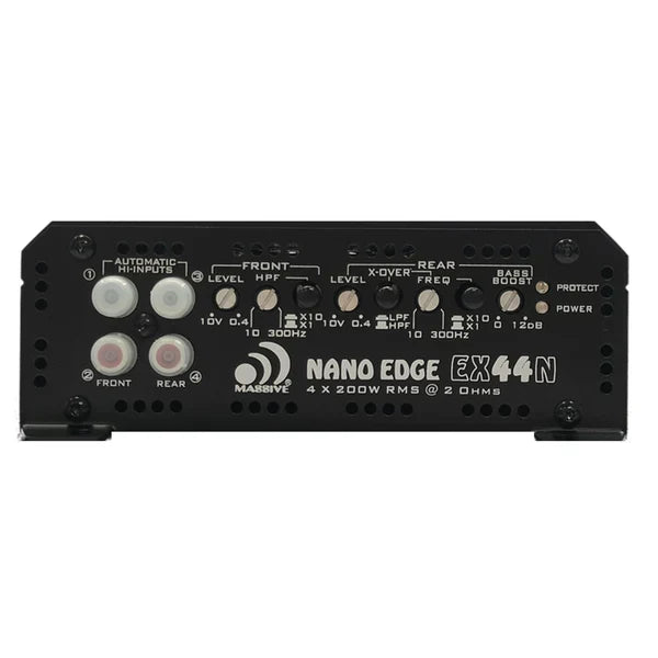 Massive audio EX44N - 100 Watts RMS x 4 @ 4 Ohm 4 Channel Amplifier