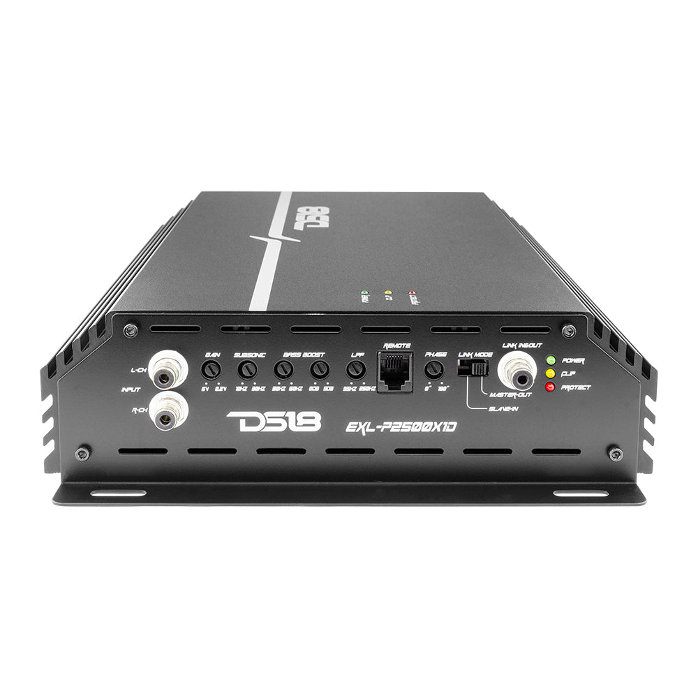 DS18 EXL 1-Channel Class D Amplifier 2500 Watts Rms @ 1-Ohm Made In Korea
