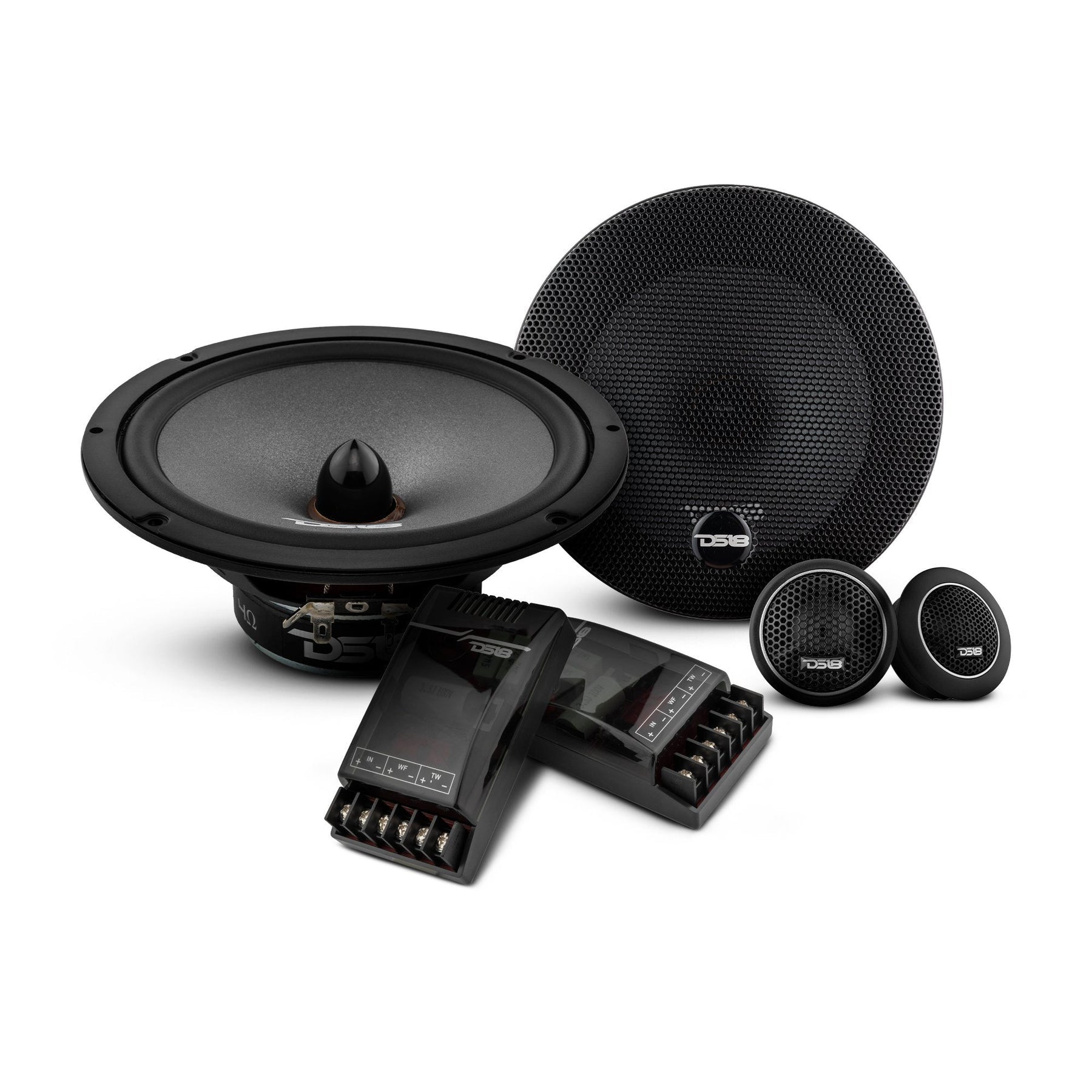 DS18 2009-2014 Acura TL Front and Back Doors Speakers Best Upgrade/Replacement Package 1800 Watts