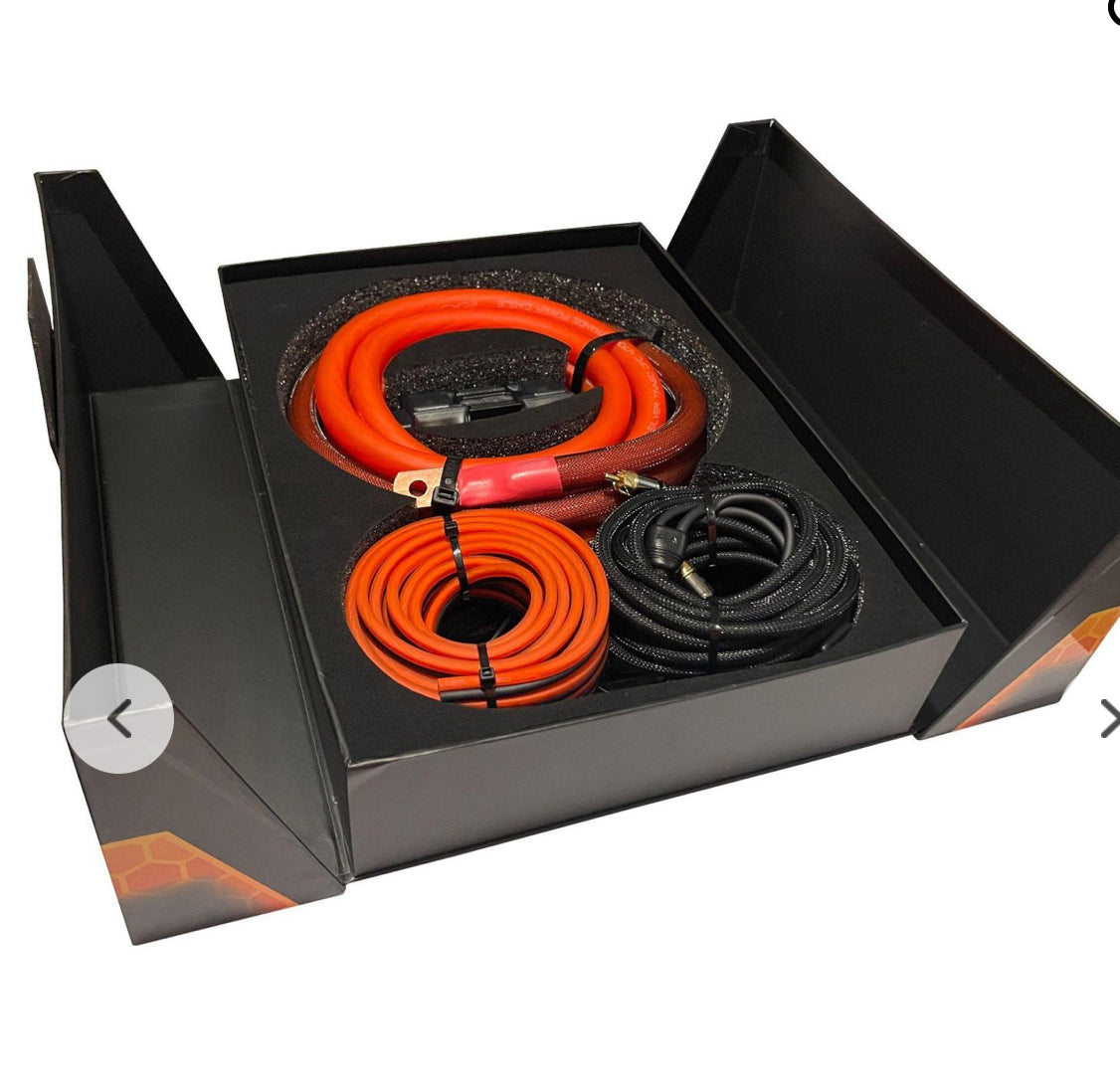 Elite Audio EA-PREMK0 0 Gauge OVERSIZED Tinned OFC Amplifier Installation Kit