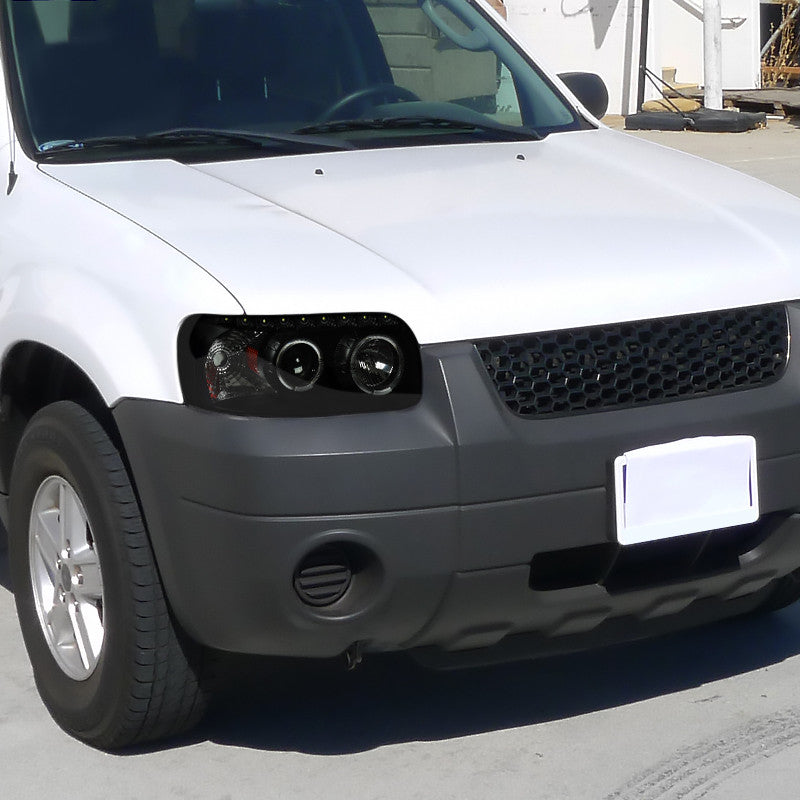 Spec-D 05-07 Ford Escape Dual Halo Projector Headlights Smoked