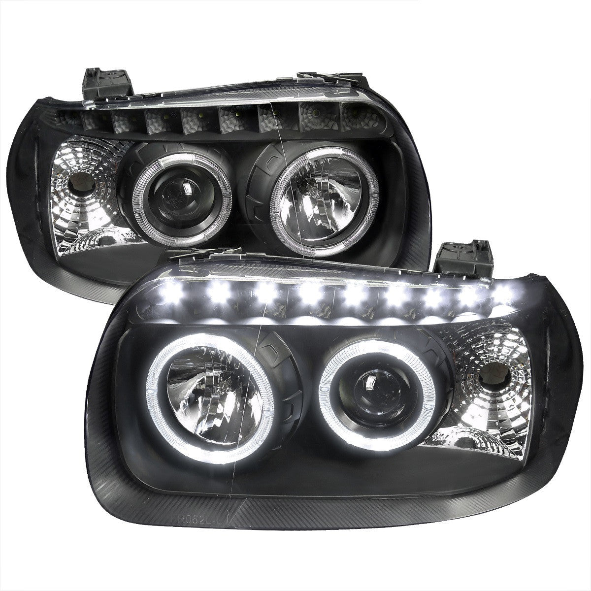 Spec-D 05-07 Ford Escape Headlights Dual Halo Projector Matte Black