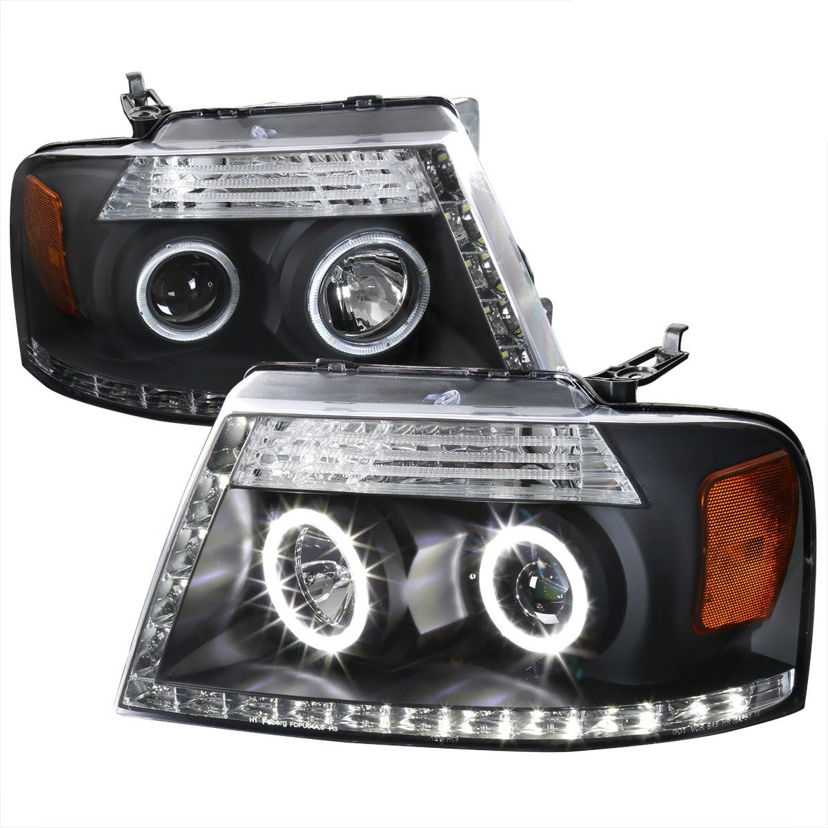 Spec-D 04-08 Ford F150 06-08 Lincoln Mark Projector Headlights Chrome