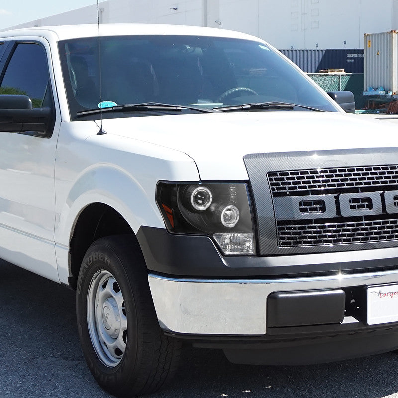 Spec-D 09-14 Ford F150 Dual Halo LED Projector Headlights