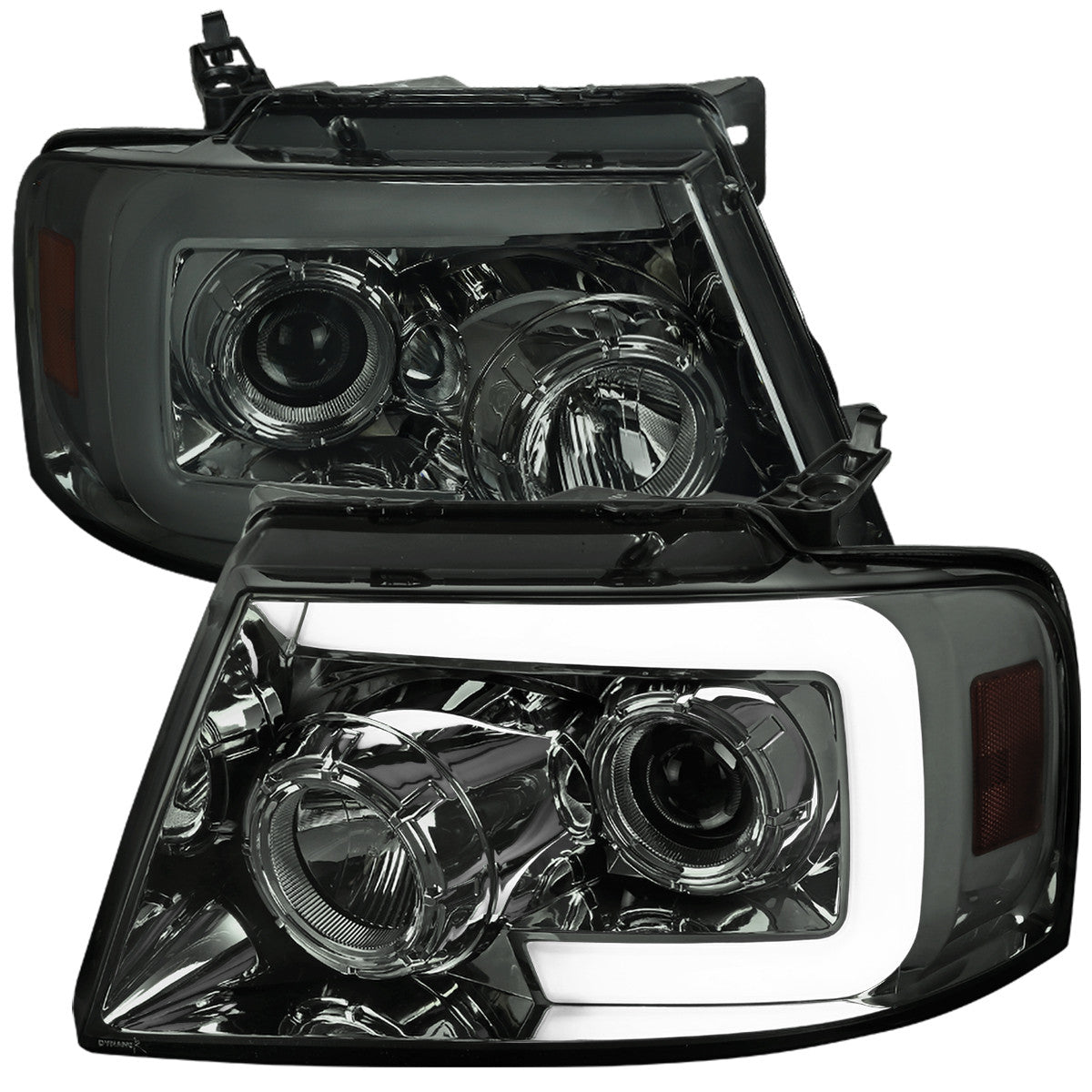 Spec-D 04-08 Ford F-150 Projector Headlights Switchback SEQ Chrome