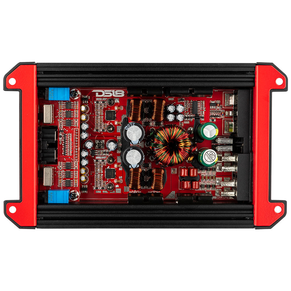 DS18 GEN-X Full-Range Class D 4-Channel Amplifier 4 x 90 Watts Rms @ 4-ohm