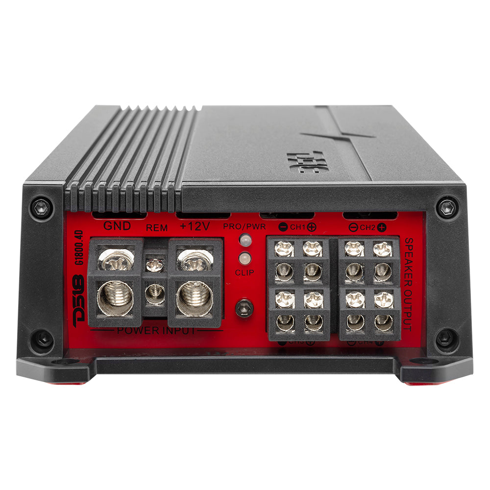DS18 GEN-X Full-Range Class D 4-Channel Amplifier 4 x 150 Watts Rms @ 4-ohm