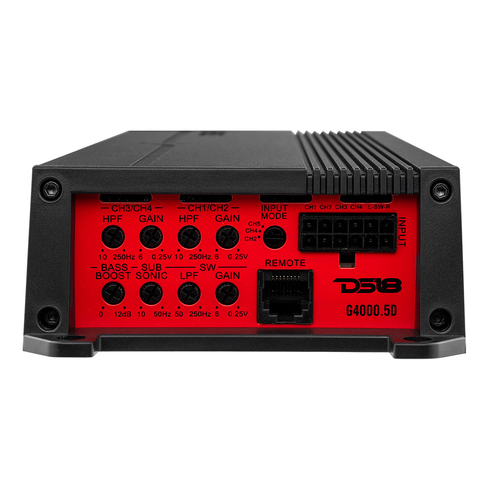 Ds18 GEN-X 5-Channel Class D Amplifier 130 x 4 @ 4-Ohm + 900 x 1 @ 1-Ohm Watts Rms