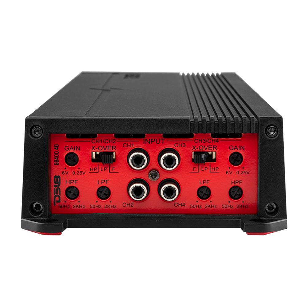 DS18 GEN-X Full-Range Class D 4-Channel Amplifier 4 x 700 Watts Rms @ 4-ohm