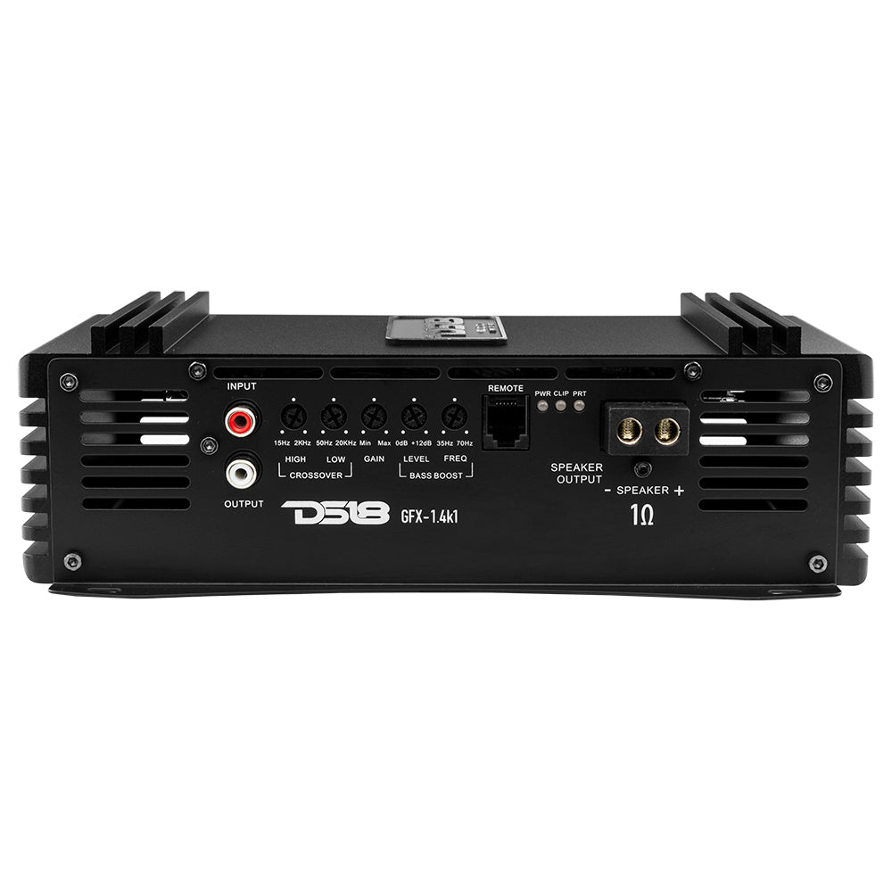 DS18 PRO 1-Channel Full-Range Class D Amplifier 1400 Watts Rms @ 1-Ohm