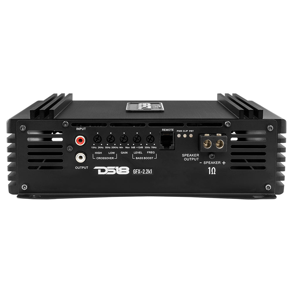 DS18 PRO 1-Channel Full-Range Class D Amplifier 2200 Watts Rms @ 1-Ohm