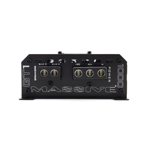 Massive audio GT1 - 520 Watt RMS @ 1 Ohm Mono Block GT Series Amplifier With Bass Remote