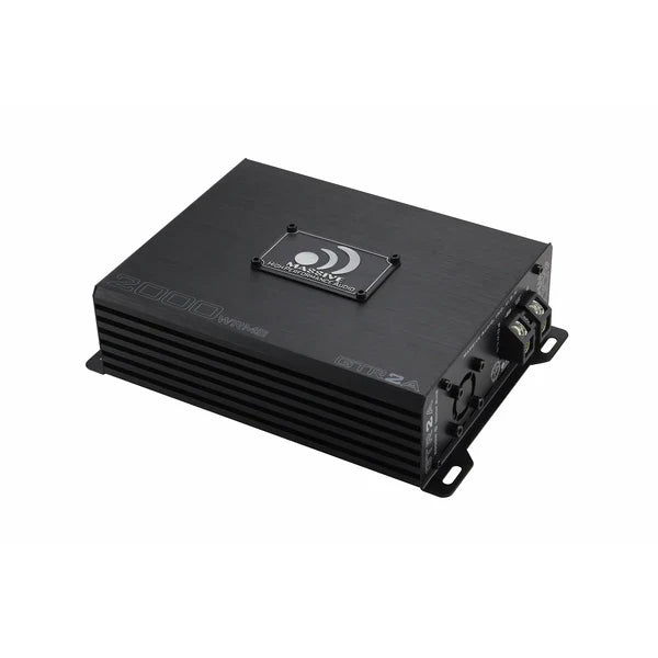 Massive audio GTR2A - 2030 Watt RMS @ 1 Ohm Mono Block GT Series Full Range Amplifier With Bass Remote