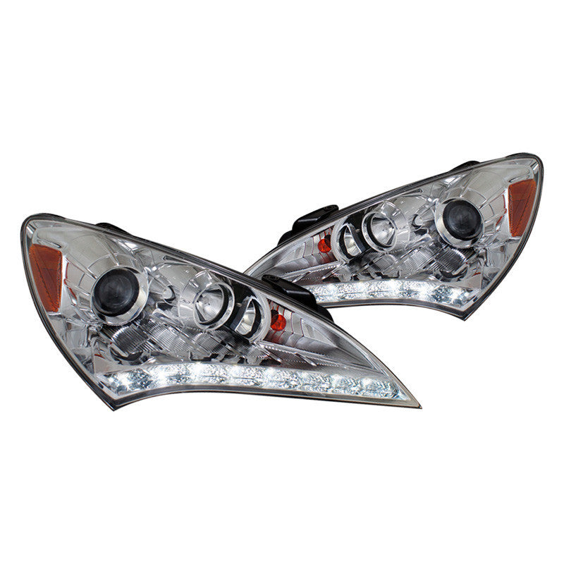 Spec-D 10-12 Hyundai Genesis Coupe Projector Headlights Chrome/Smoked