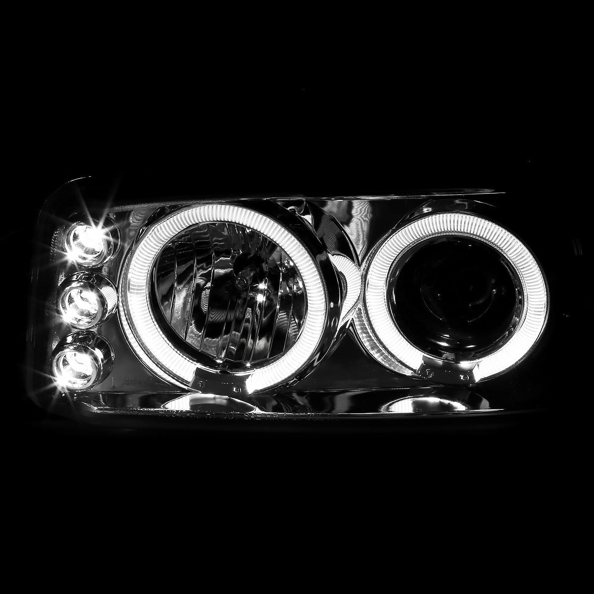 Spec-D 00-06 GMC Yukon Denali Headlights Halo Projector Chrome