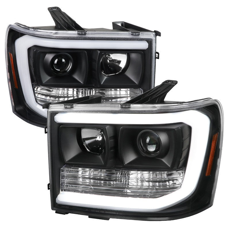 Spec-D 07-14 GMC Sierra 1500 Projector Headlights Black/Clear