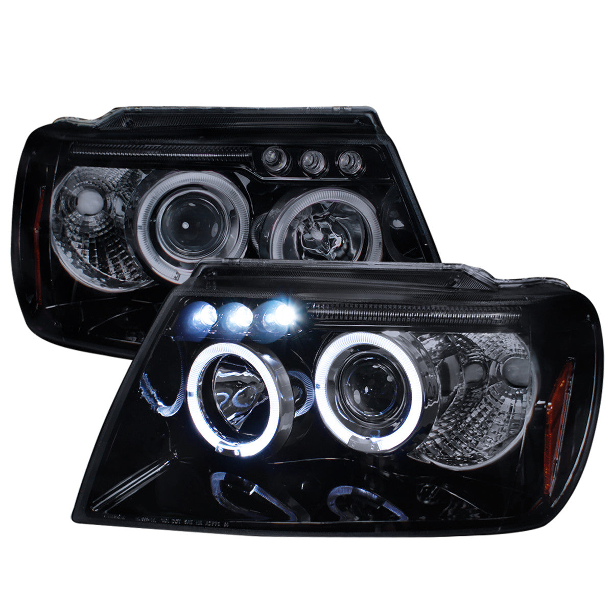 Spec-D 99-04 Grand Cherokee Projector Headlights Black/Smoked
