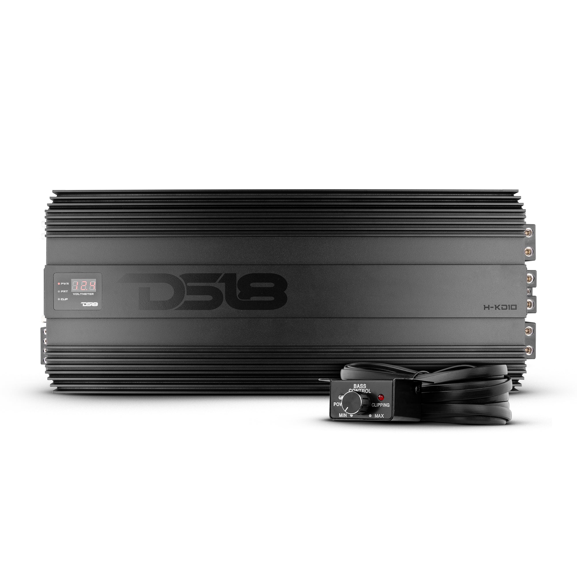 DS18 HOOLIGAN KO Black 1-Channel Amplifier with Voltmeter 10000 Watts Rms @ 1-Ohm Made In Korea