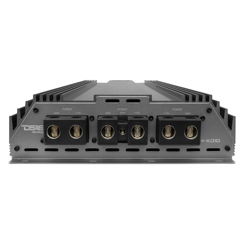 DS18 HOOLIGAN KO Silver 1-Channel Amplifier with Voltmeter 10000 Watts Rms @ 1-Ohm Made In Korea
