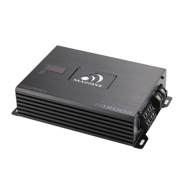 Massive audio H12004 - 200 Watts RMS x 4 @ 4 Ohm 4 Channel Amplifier