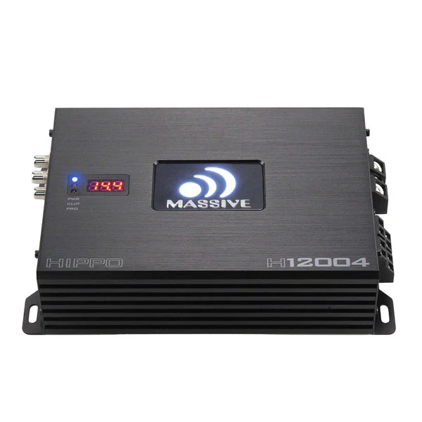 Massive audio H12004 - 200 Watts RMS x 4 @ 4 Ohm 4 Channel Amplifier