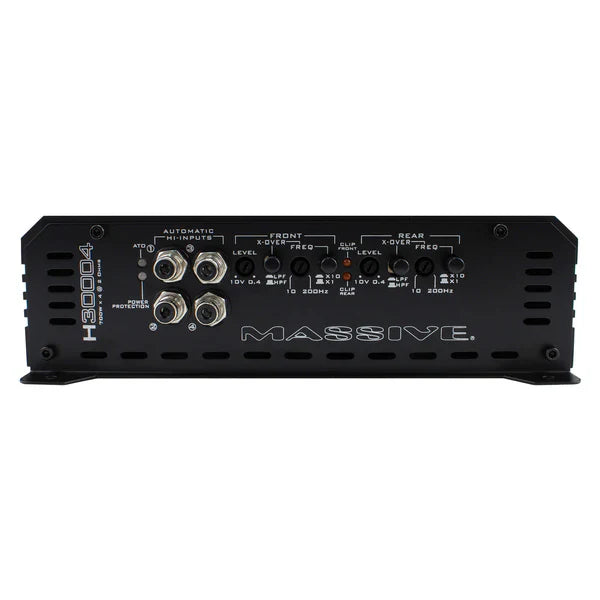 Massive audio H30004 - 500 Watts RMS x 4 @ 4 Ohm 4 Channel Amplifier
