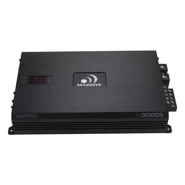 Massive audio H30005 - 300 Watts RMS x 4 @ 2 Ohm + 1500w @ 1 ohm 5 Channel Amplifier
