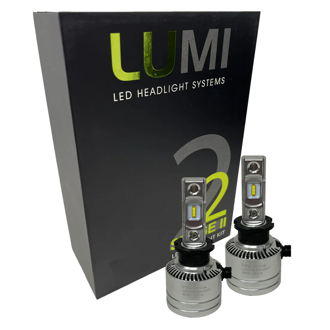 LUMI Stage 2 H3 LED Headlight Bulbs - LUMI STG2 H3