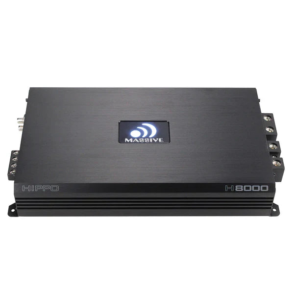 Massive audio H8000 - 8000 Watt RMS @ 1 Ohm Mono Block Hippo Series Amplifier