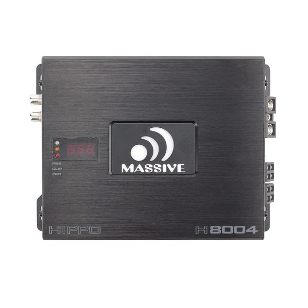 Massive audio H8004 - 125 Watts RMS x 4 @ 4 Ohm 4 Channel Amplifier