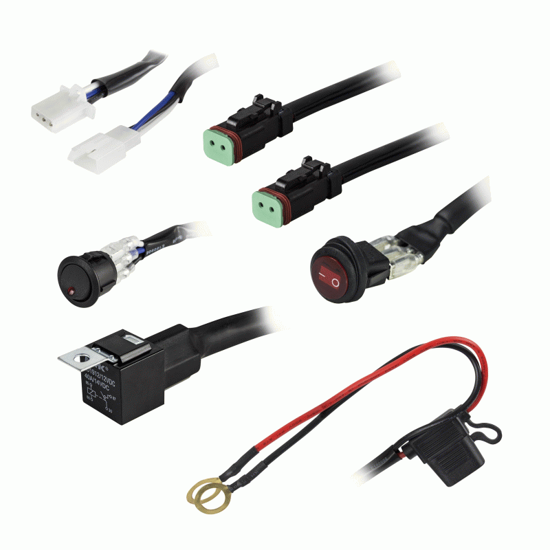 Wiring Harness and Switch Kit - 2 Lamp - HE-DLWH1