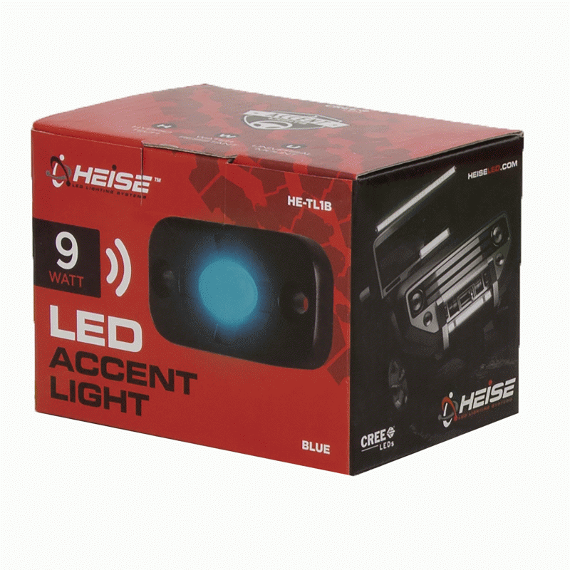 Blue Auxiliary Lighting Pod - 1.5x3 Inch, 3 LED  -  HE-TL1B