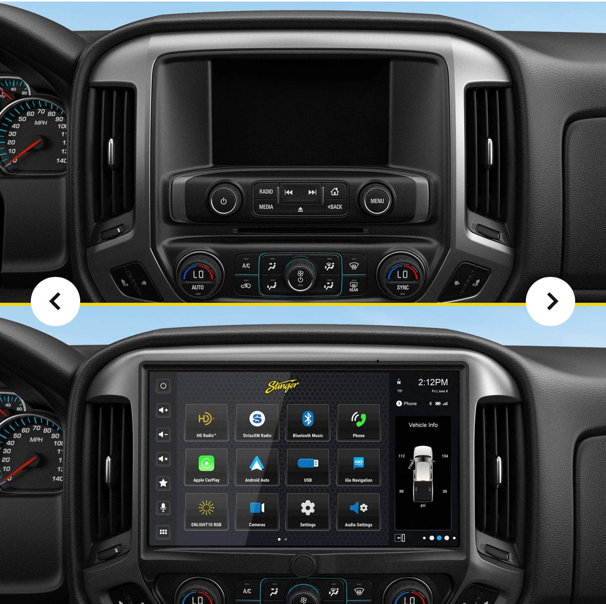 Stinger HORIZON12 Chevy Silverado/GMC Sierra (2014-2018) 12.8