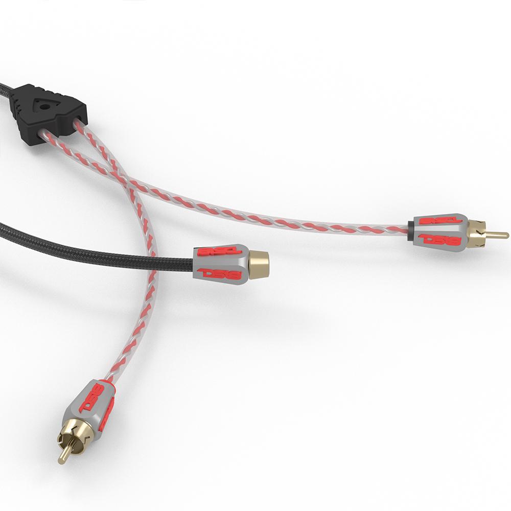 DS18 Level 3 100% OFC RCA Y Connector  2 Female to 1 Male