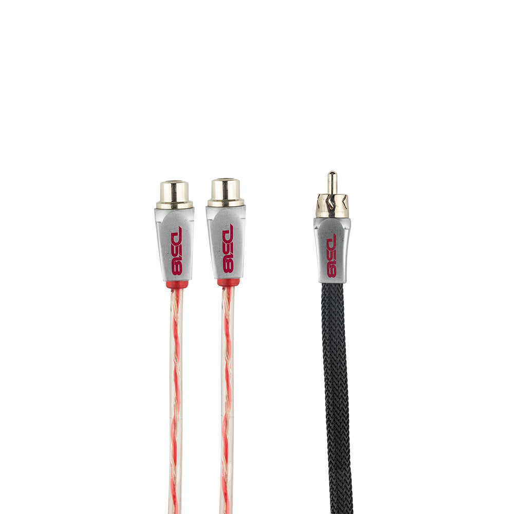 DS18 Level 3 100% OFC RCA Y Connector  2 Female to 1 Male