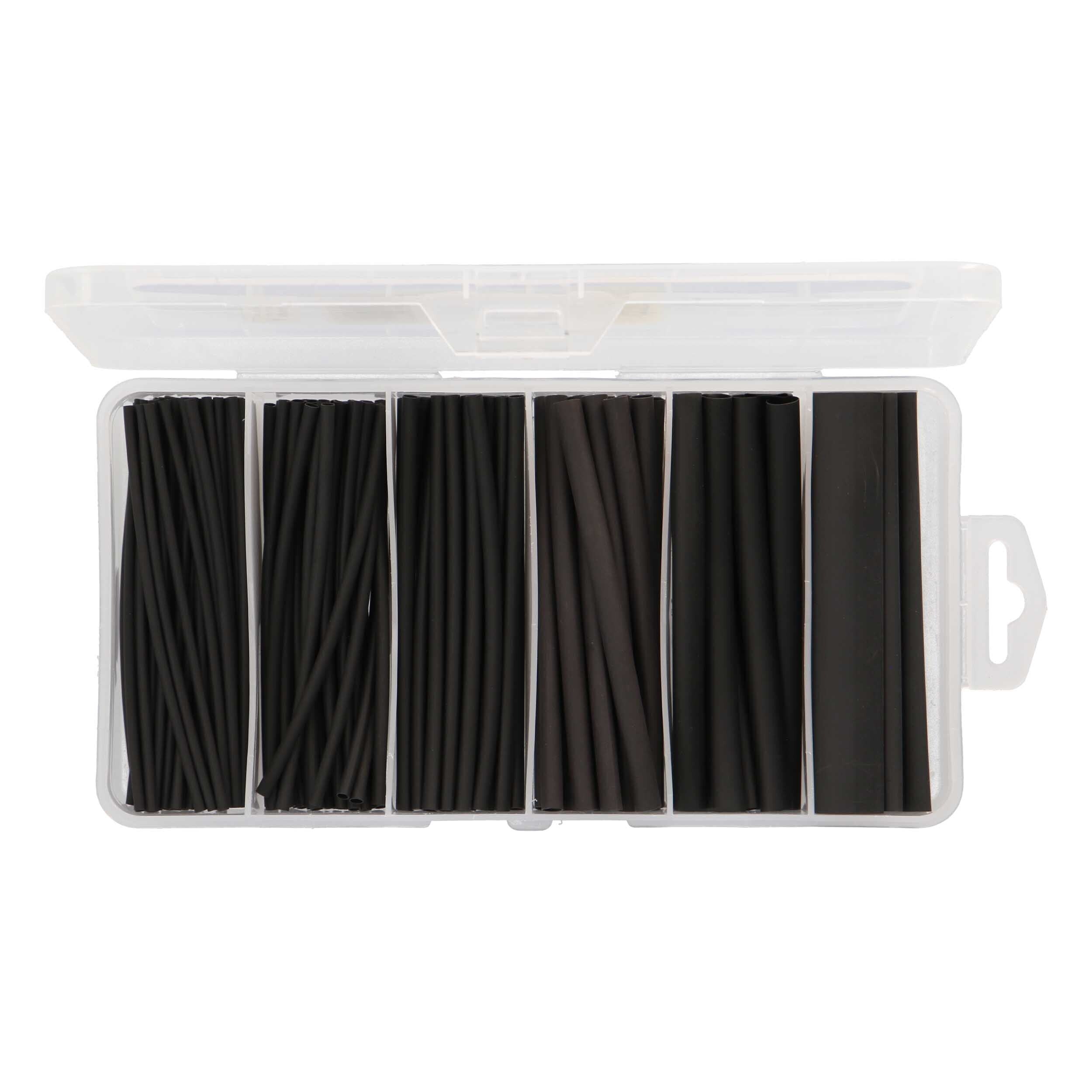 Install bay IBHST160B Heat Shrink Tubing Kit - 160 Pc 4 in 2:1 Assorted - Black