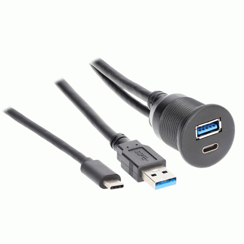 IBR114 USB + USB-C Charge And Data Flush Mount