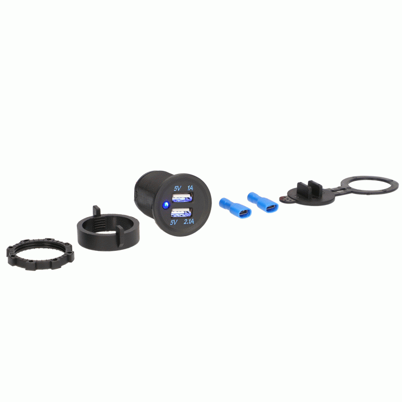 IBR57 Dual USB Water Resistant with Cover
