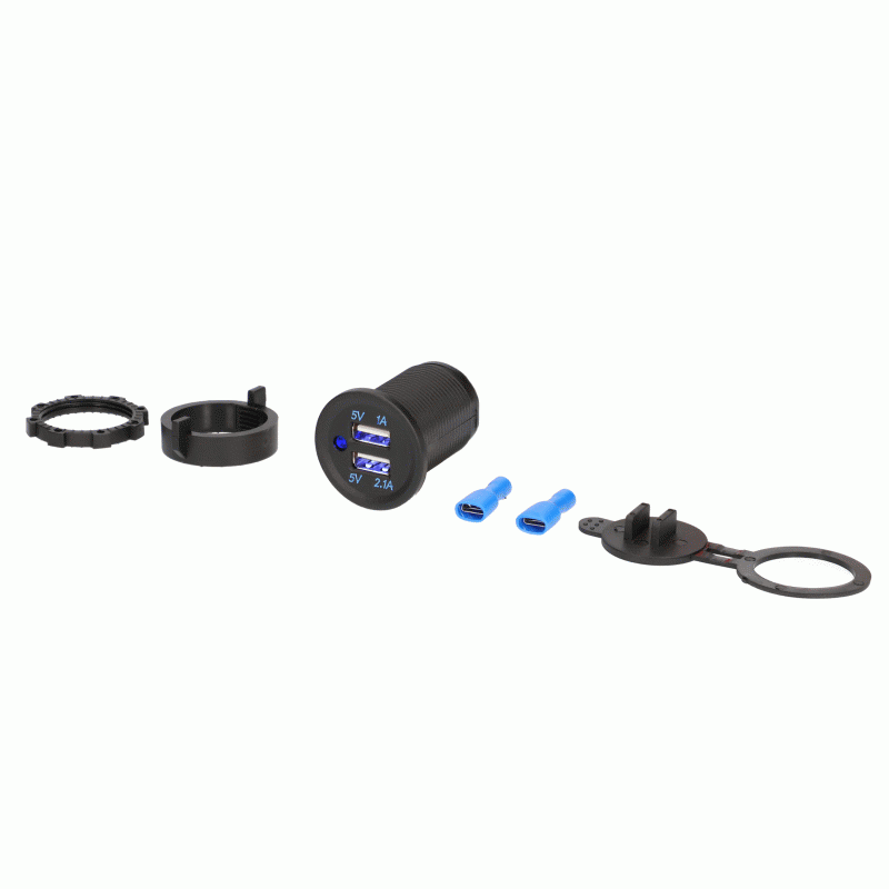 IBR57 Dual USB Water Resistant with Cover
