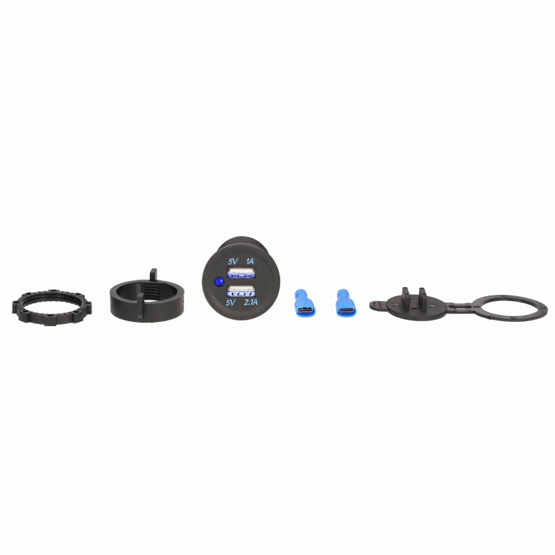 IBR57 Dual USB Water Resistant with Cover