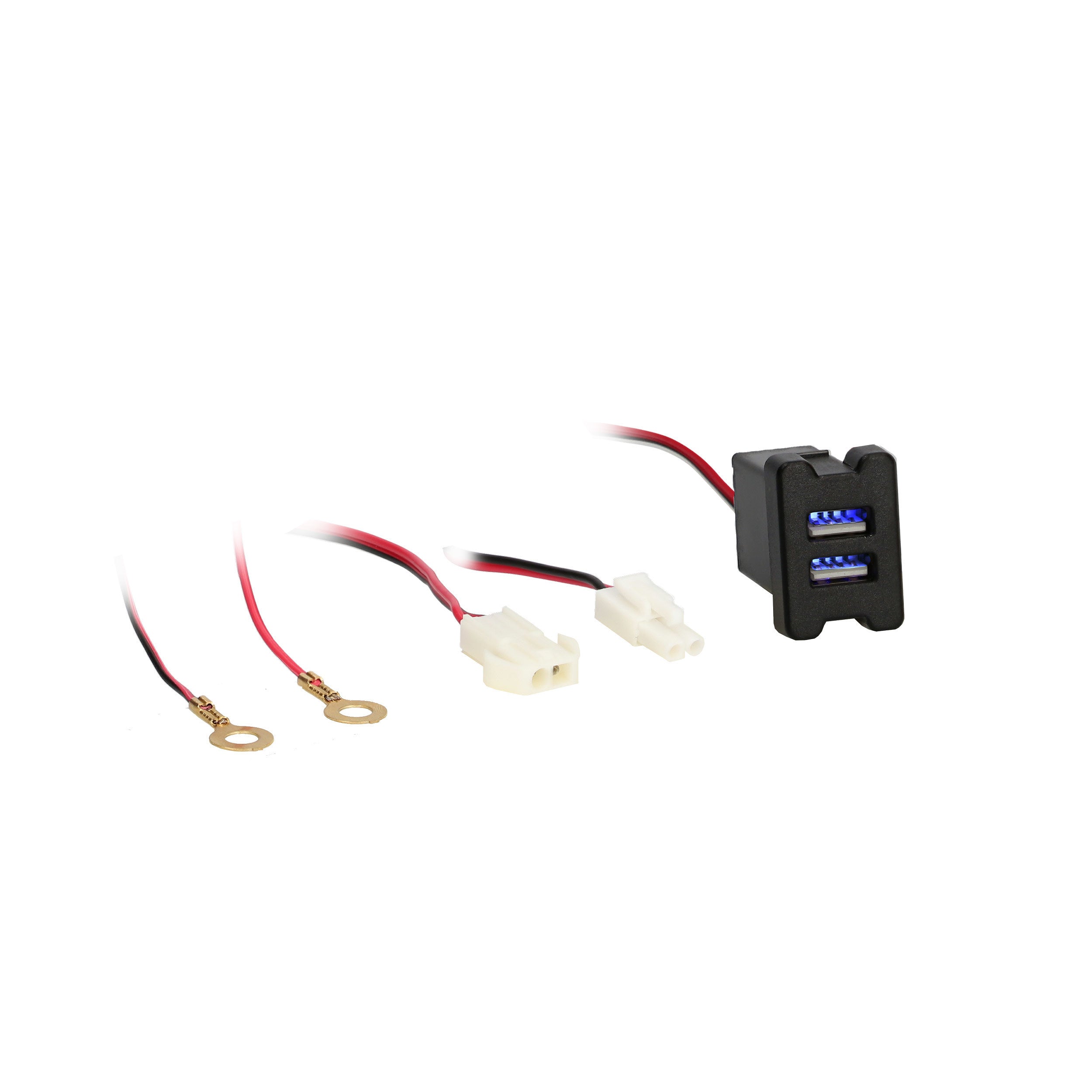 Install bay IBR66 Toyota Style Knockout USB Car Charger - Retail Pack