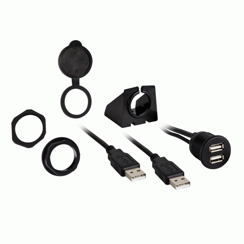 IBR74 DUAL USB Pass Through Extension