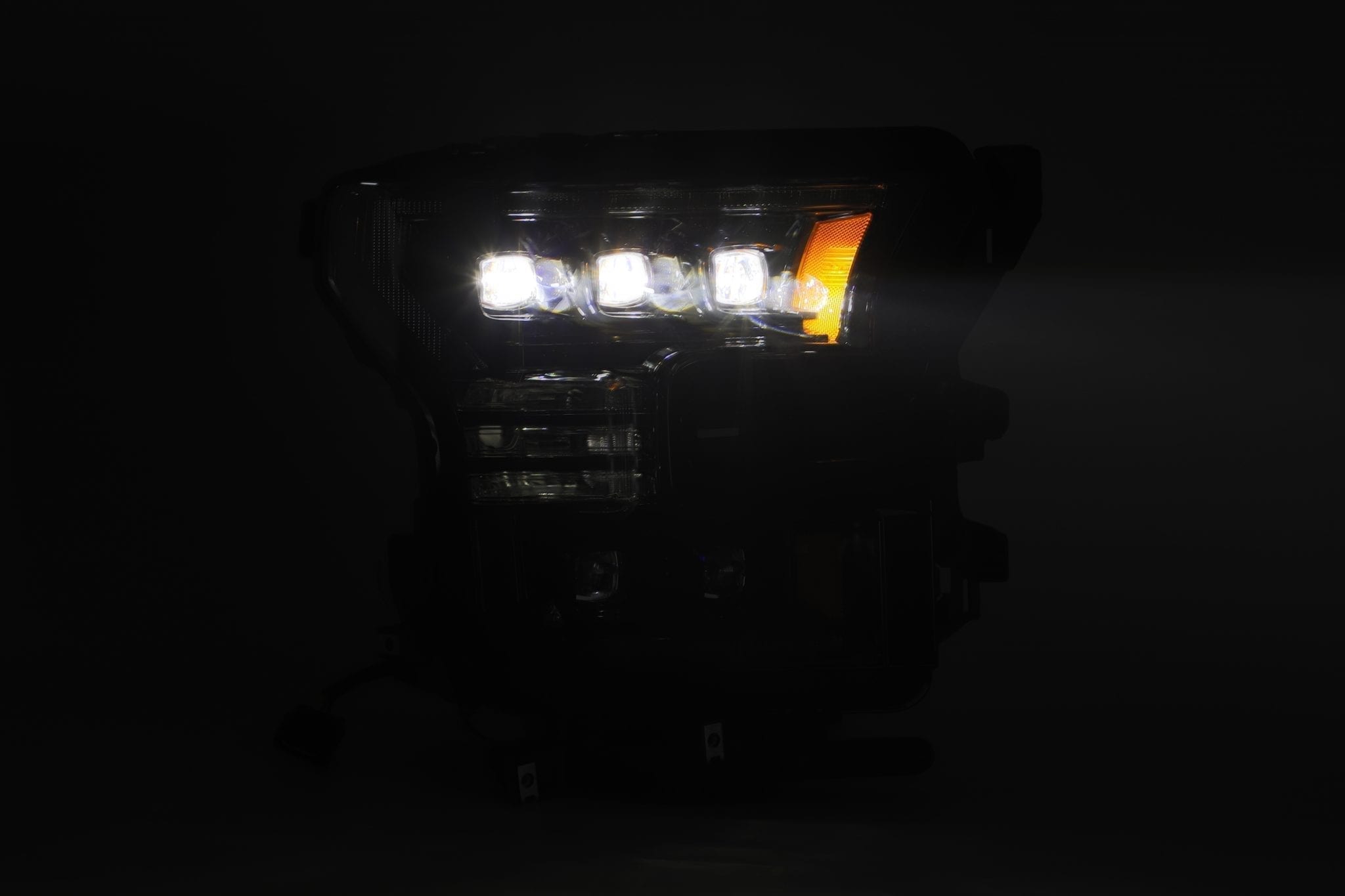 AlphaRex 15-17 Ford F150 / 17-20 F150 Raptor NOVA-Series LED Projector Headlights Alpha-Black