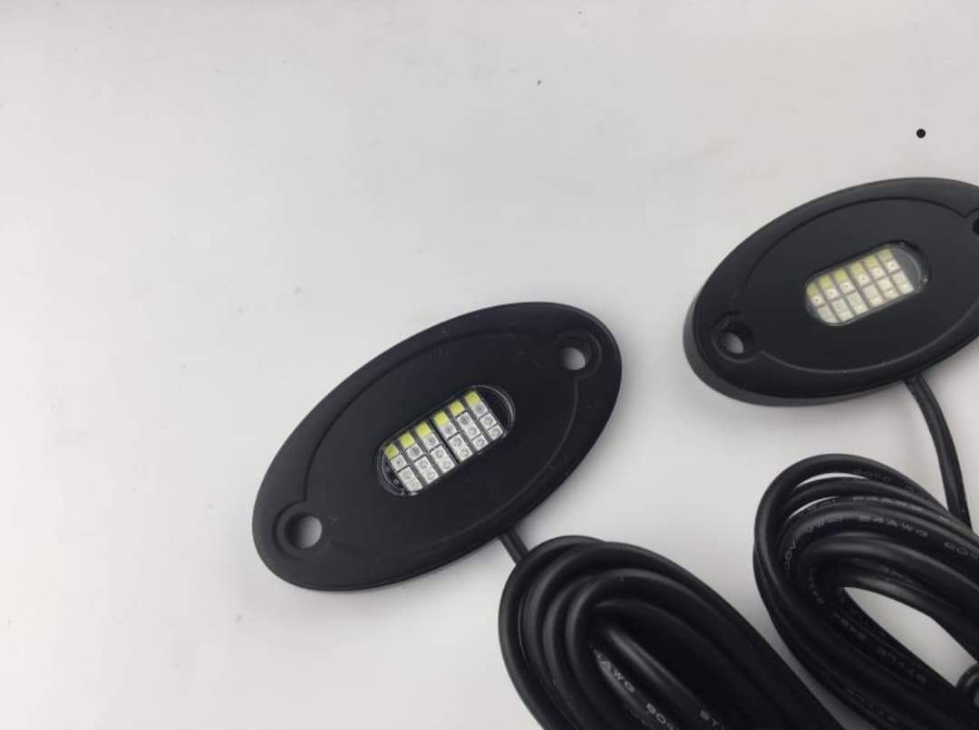 ECA LED Premium 4 Piece RGBW Rock Lights with Bluetooth. Made for OFF-Road Extreme Rugged Conditions