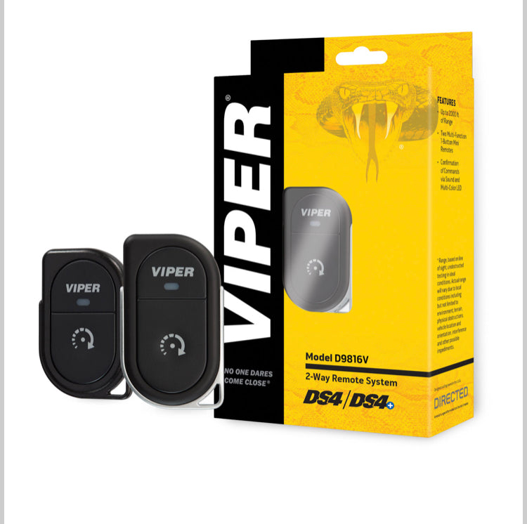 Viper D9816V 2-Way, 1-Button LED Remote Start System with Bypass (4816V)