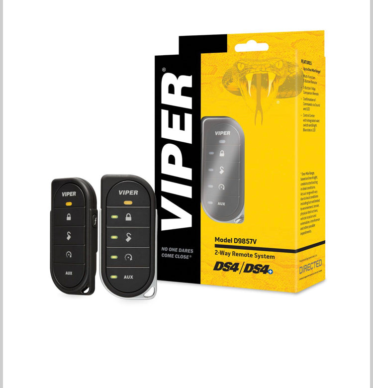Viper D9857V 2-Way, 4-Button LED Remote Start System with Bypass (4806V)